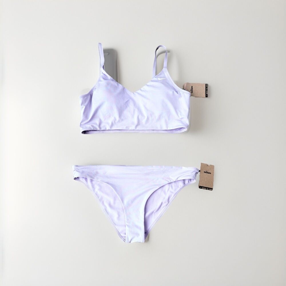 Nike Swim Essential Women's Hipster Bikini Swimsuit Purple NWT XL - Picture 2 of 8